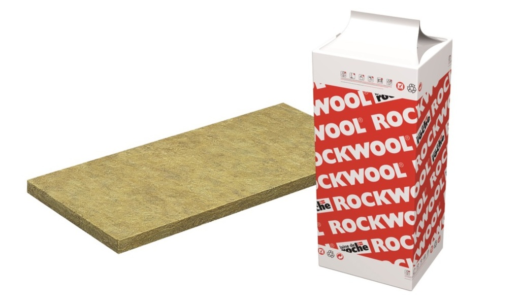 Panneau laine de roche Rockfaçade - Rockwool - 1350x600x80mm